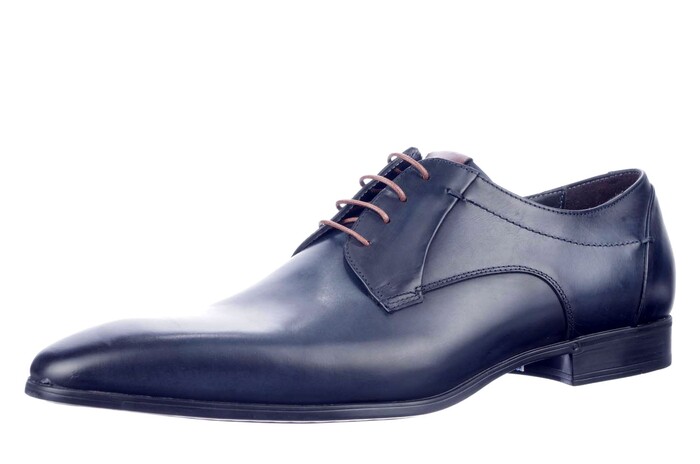 964134 GIORGIO BLAUW Veterschoenen Heren Caland Schoen