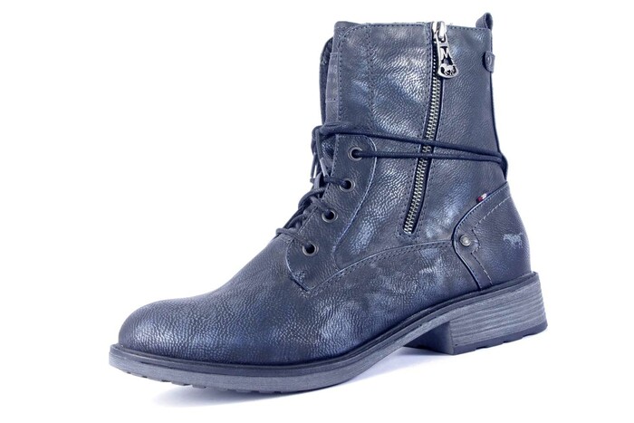 Blauwe veterboots outlet