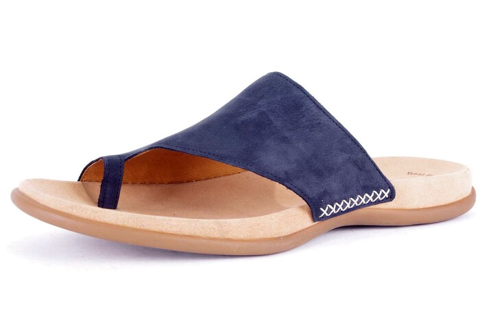 Blauwe badslippers discount