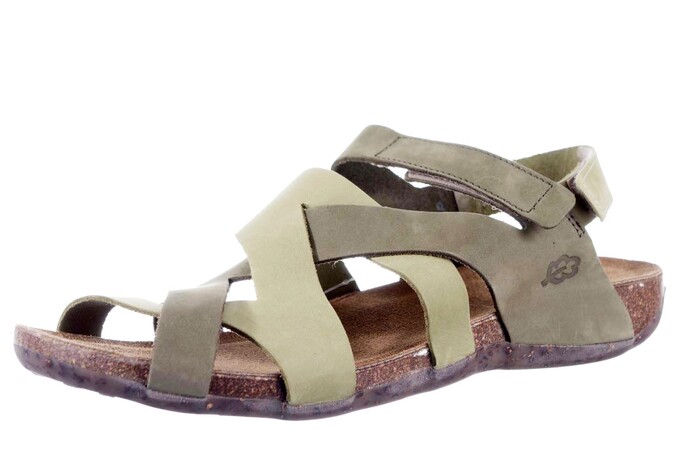 31821 LOINTS GROEN Sandalen Caland Schoen