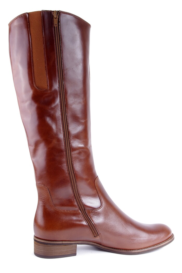 51.649.32 GABOR COGNAC Lange laarzen Caland Schoen