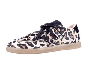 Babouche beige luipaard Ira-97